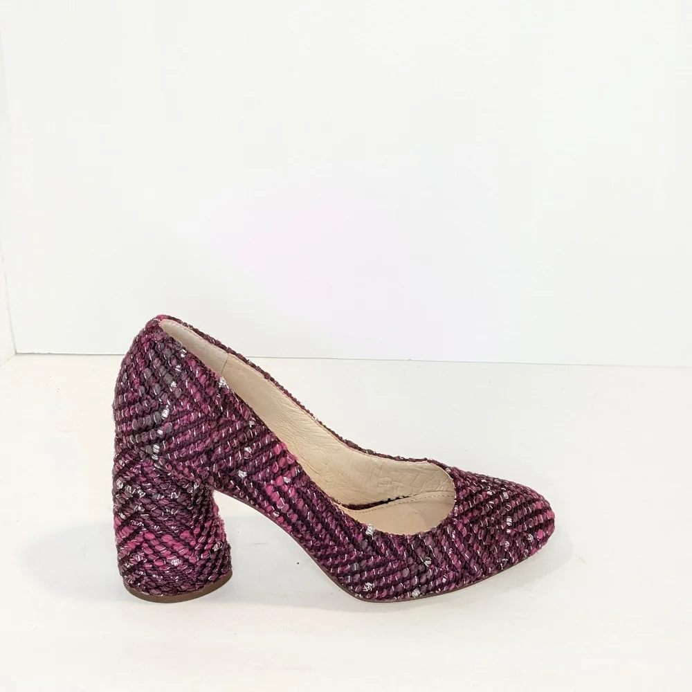 Louise et Cie tweed wool blend heels